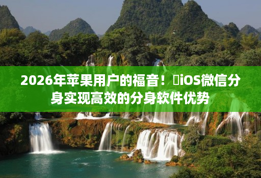 2026年苹果用户的福音!iOS微信分身实现高效的分身软件优势