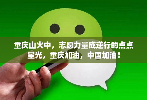 重庆山火中，志愿力量成逆行的点点星光，重庆加油，中国加油！